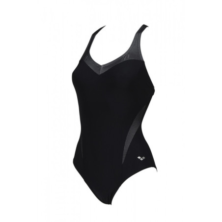 Arena Bodylift ISABEL Light Cross Back - Black White - Maillot Natation & Aquagym | Les4Nages Arena Bodylift ISABEL Light Cross Back - Black White - Maillot Natation & Aquagym | Les4Nages