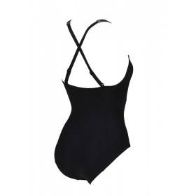 Arena Bodylift ISABEL Light Cross Back - Black White - Maillot Natation & Aquagym 