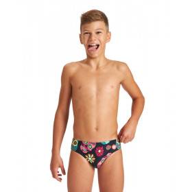 ARENA Crazy Skulls Carnival (6-14 ans) Junior Brief - Maillot Natation Garçon