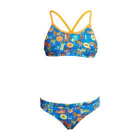 Maillot FUNKITA Fille (8-14ans) Big Cat Bash - Racerback 2 pieces - Maillot de bain Natation Fille 2 pieces