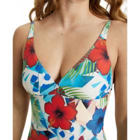  ARENA Women's Swimsuit U BACK Allover Martinica Multi - Maillot Natation & Plage Femme 