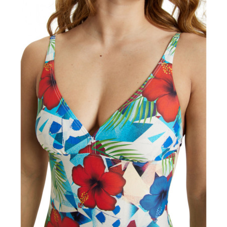  ARENA Women's Swimsuit U BACK Allover Martinica Multi - Maillot Natation & Plage Femme | Les4Nages