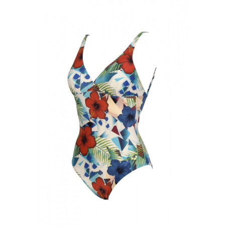  ARENA Women's Swimsuit U BACK Allover Martinica Multi - Maillot Natation & Plage Femme | Les4Nages