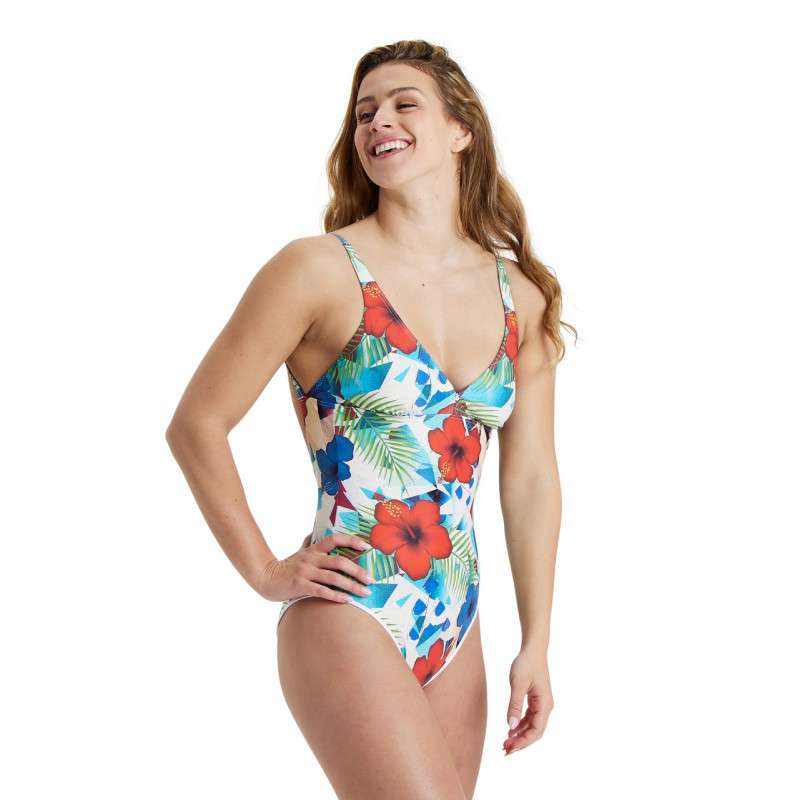  ARENA Women's Swimsuit U BACK Allover Martinica Multi - Maillot Natation & Plage Femme | Les4Nages