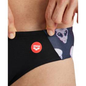 Arena CRAZY ARENA Swim Brief placement BLACK-MULTI - Maillot Natation Homme