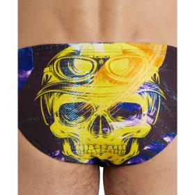 CRAZY ARENA Swim Brief placement BLACK-MULTI - Maillot Natation Homme