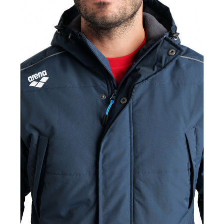 Parka ARENA Team Solid Navy | Les4Nages Parka ARENA Team Solid Navy | Les4Nages