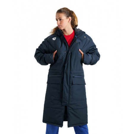 Parka ARENA Team Solid Navy | Les4Nages Parka ARENA Team Solid Navy | Les4Nages