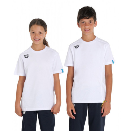 Tee shirt Arena JR TEAM T-SHIRT PANEL White | Les4Nages