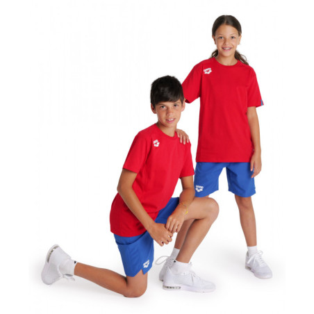 Tee shirt Arena JR TEAM T-SHIRT PANEL Red - Tee shirt Junior unisexe | Les4Nages