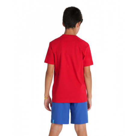 Tee shirt Arena JR TEAM T-SHIRT PANEL Red - Tee shirt Junior unisexe | Les4Nages