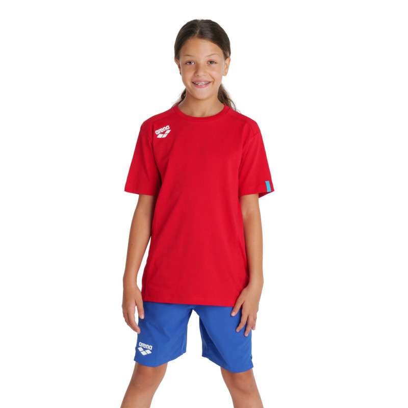 Tee shirt Arena JR TEAM T-SHIRT PANEL Red - Tee shirt Junior unisexe | Les4Nages
