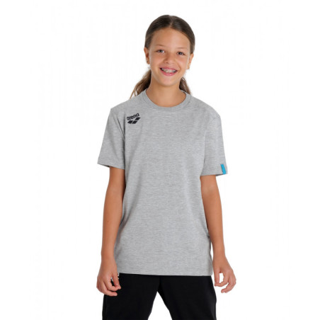 Tee shirt Arena JR TEAM T-SHIRT PANEL Medium Grey Heather - Tee shirt Junior unisexe | Les4Nages