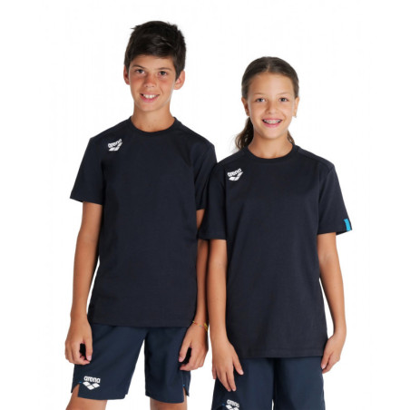 Tee shirt Arena Junior TEAM T-SHIRT PANEL Navy - Tee shirt Junior unisexe | Les4Nages