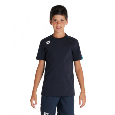 Tee shirt Arena Junior TEAM T-SHIRT PANEL Navy - Tee shirt Junior unisexe | Les4Nages