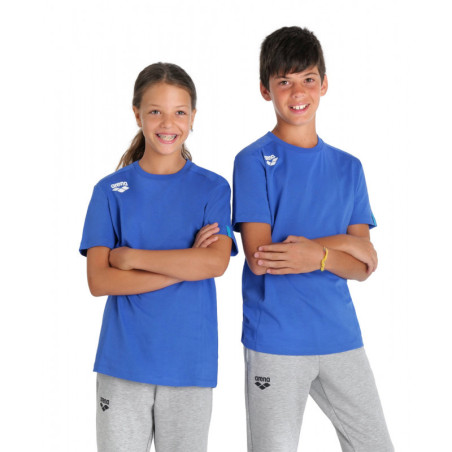 Tee shirt Arena JR TEAM T-SHIRT PANEL Royal - Tee shirt Junior unisexe | Les4Nages