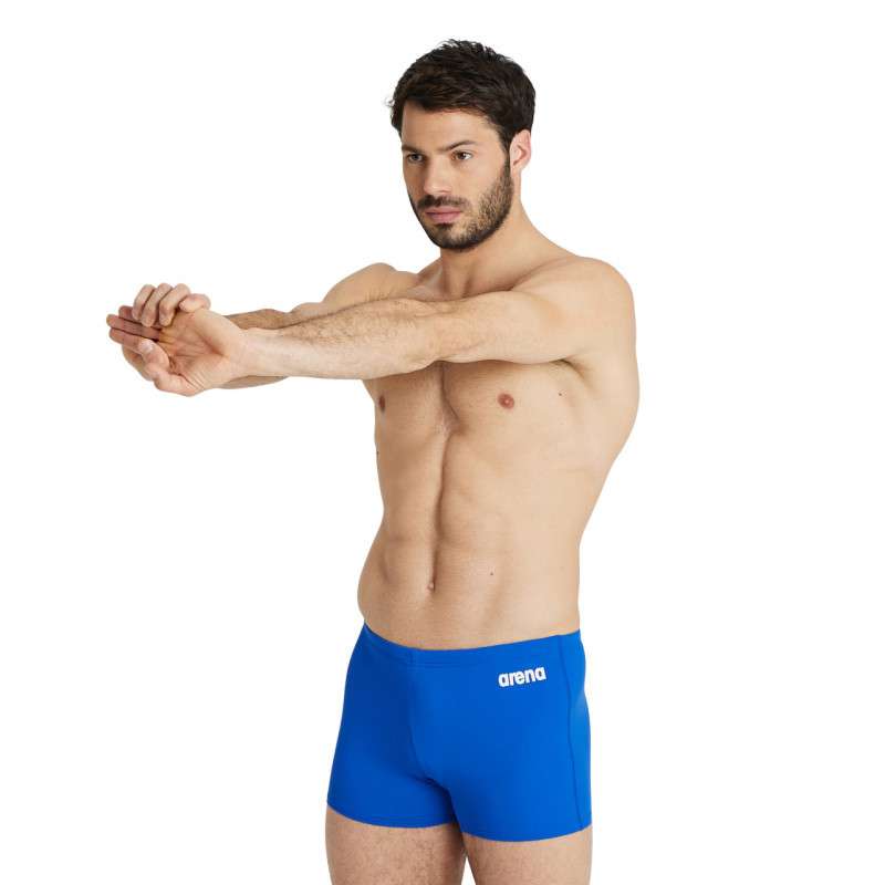 Arena Men's Team SOLID Short Royal White - Boxer Natation Homme | Les4Nages