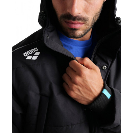Parka ARENA Team Solid Black | Les4Nages Parka ARENA Team Solid Black | Les4Nages