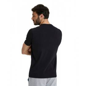 Tee shirt Arena TEAM T-SHIRT PANEL Black - Tee shirt unisexe