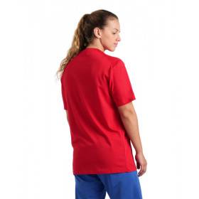 Tee shirt Arena TEAM T-SHIRT PANEL Red - Tee shirt unisexe