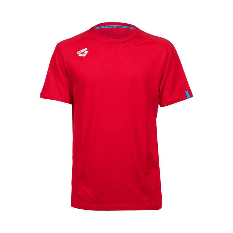 Tee shirt Arena TEAM T-SHIRT PANEL Red - Tee shirt unisexe | Les4Nages