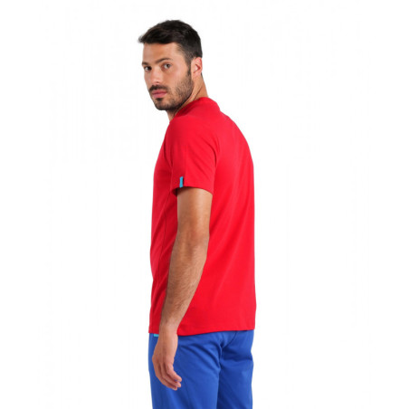 Tee shirt Arena TEAM T-SHIRT PANEL Red - Tee shirt unisexe | Les4Nages