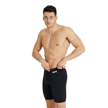 Arena MEN'S TEAM Swim Jammer SOLID Black White - Jammer Natation Homme | Les4Nages