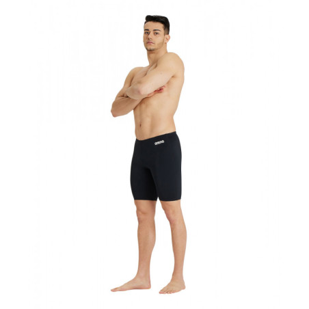 Arena MEN'S TEAM Swim Jammer SOLID Black White - Jammer Natation Homme | Les4Nages
