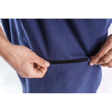 Poncho ZEROD Transition Towel Navy - Peignoir microfibre sortie de l'eau | Les4Nages