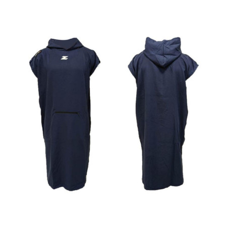 Poncho ZEROD Transition Towel Navy - Peignoir microfibre sortie de l'eau | Les4Nages