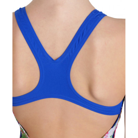 Arena Girls (6-14 ans) Crazy Swimsuit Swim Pro Back AO - Neon Blue Multi | Les4Nages Arena Girls (6-14 ans) Crazy Swimsuit Swim Pro Back AO - Neon Blue Multi | Les4Nages