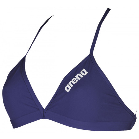 Haut de Maillot 2 pièces ARENA SOLID Team Swim Top Navy | Les4Nages