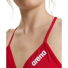 Haut de Maillot 2 pièces ARENA SOLID Team Swim Top Red
