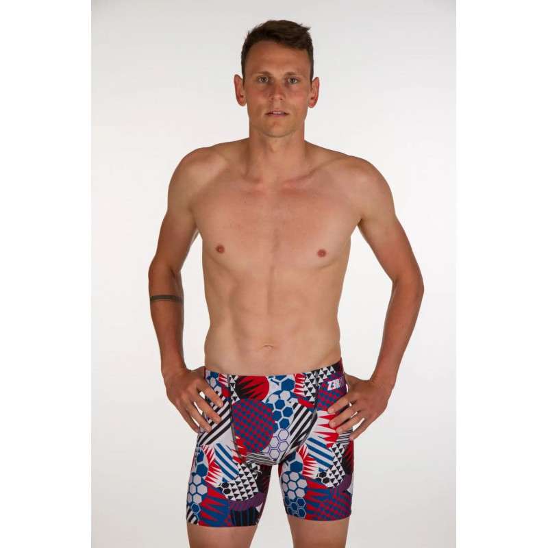 ZEROD BOXER Patchwork - Aquashort boxer Natation Homme
