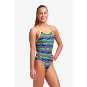 Funkita Fille (8-14 ans) No Cheating Diamond Back - Maillot de bain Natation Fille 1 piece