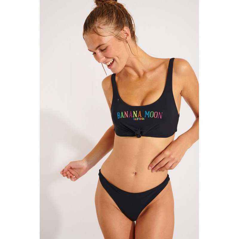Bas de Bikini BANANA MOON NAIDA COLORMOON Noir - Bas maillot de bain Plage 2 pièces | Les4Nages