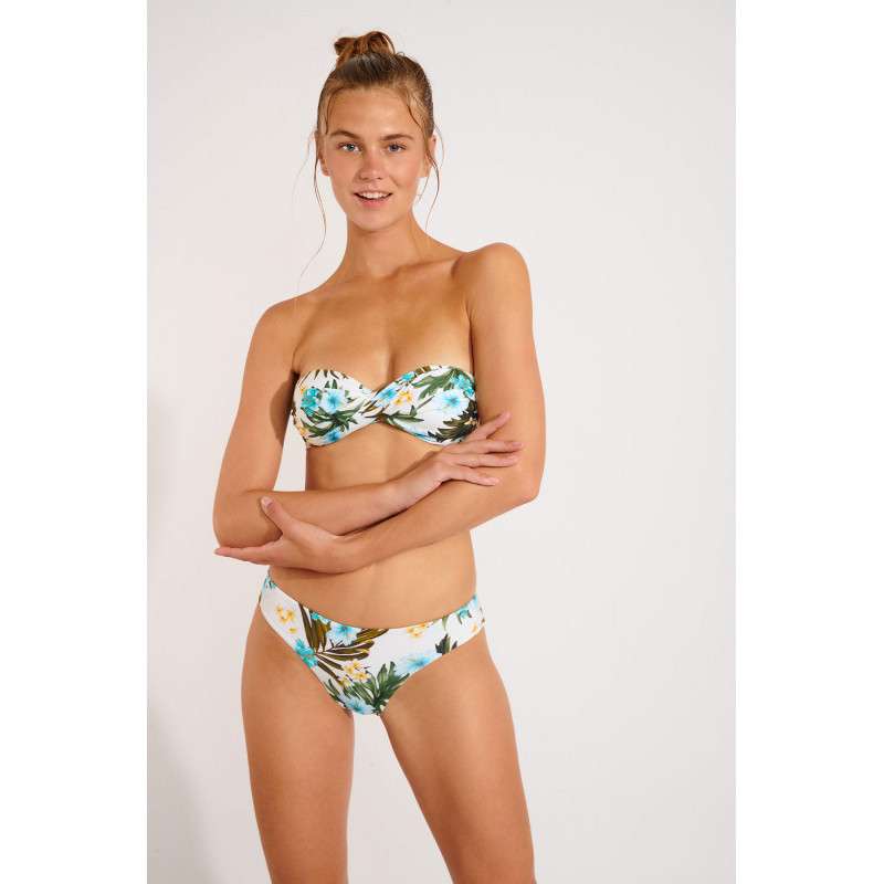 Haut de Bikini BANANA MOON BORO MAUPIT Ecru - Haut maillot de bain Plage 2 pièces | Les4Nages