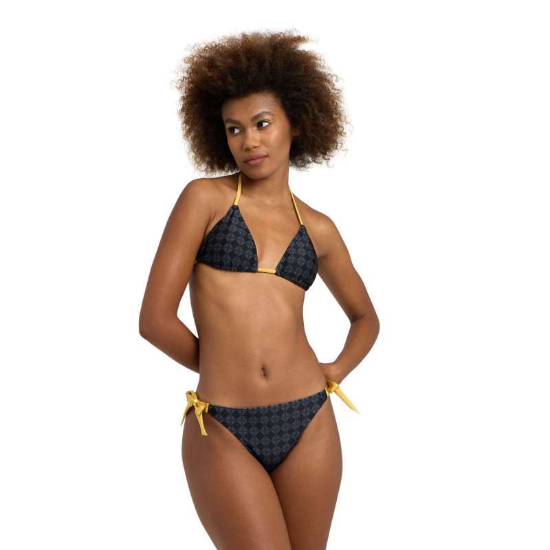 Bikini Arena WOMEN'S 50TH - Bikini Triangle Black Multi Gold