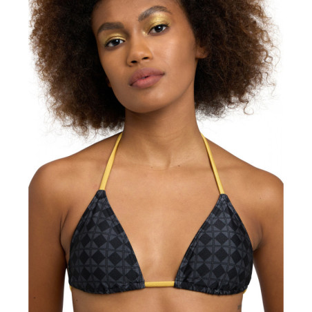Bikini Arena WOMEN'S 50TH - Bikini Triangle Black Multi Gold | Les4Nages