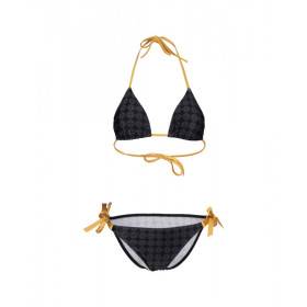 Bikini Arena WOMEN'S 50TH - Bikini Triangle Black Multi Gold