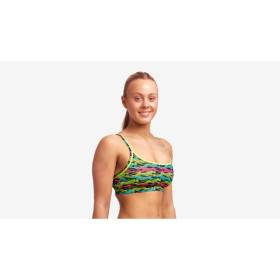 Funkita Speed Cheat Sports Top / Bas Sports Brief Still Black - Maillot de bain Natation Femme 2 pieces