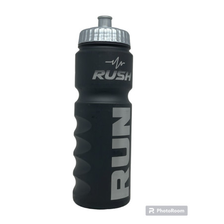 Bidon RUSH RUN - Black Mat SILVER - 750ml | Les4Nages Bidon RUSH RUN - Black Mat SILVER - 750ml | Les4Nages