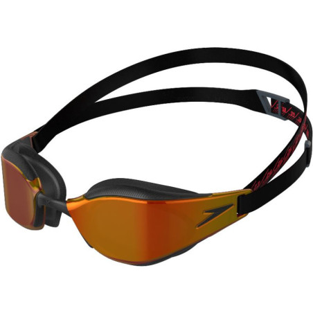 Speedo FASTSKIN HYPER ELITE MIRROR Black - Oxid Grey - Lunettes Natation | Les4Nages