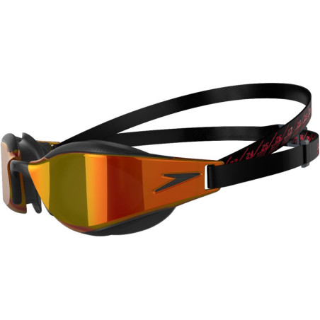 Speedo FASTSKIN HYPER ELITE MIRROR Black - Oxid Grey - Lunettes Natation | Les4Nages