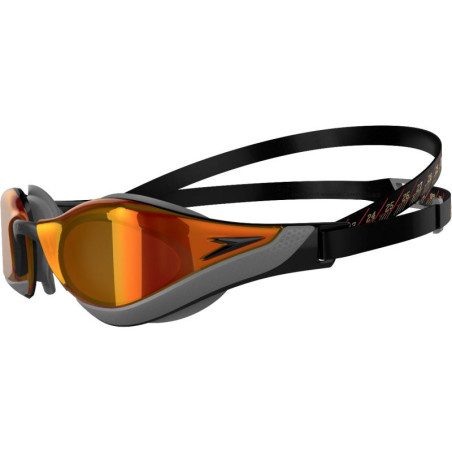 Speedo Fastskin PURE FOCUS Mirror Black - Cool Grey - Fire Gold - Lunettes Natation Speedo Fastskin PURE FOCUS Mirror Black - Cool Grey - Fire Gold - Lunettes Natation