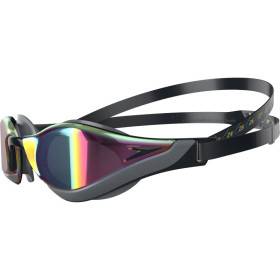 Speedo Fastskin PURE FOCUS Mirror Black - Cool Grey - Ruby - Lunettes Natation