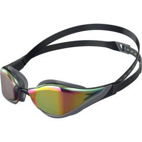 Speedo Fastskin PURE FOCUS Mirror Black - Cool Grey - Ruby - Lunettes Natation