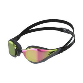 Speedo Fastskin PURE FOCUS Mirror Black - Cool Grey - Ruby - Lunettes Natation