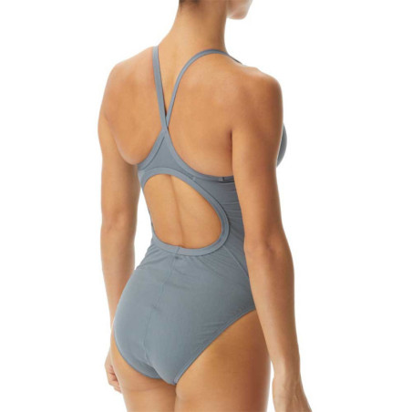 TYR Solid Durafast Diamondfit - Dark Grey - Maillot Natation Femme 1 pièce | Les4Nages TYR Solid Durafast Diamondfit - Dark Grey - Maillot Natation Femme 1 pièce | Les4Nages