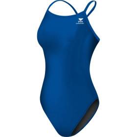 TYR Solid Durafast Diamondfit - Royal - Maillot Natation Femme 1 pièce